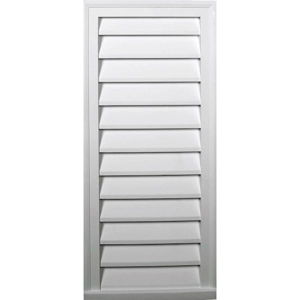 Ekena Millwork Vertical Urethane Gable Vent Louver, Non-Functional, 16"W x 31"H GVVE16X31D - main